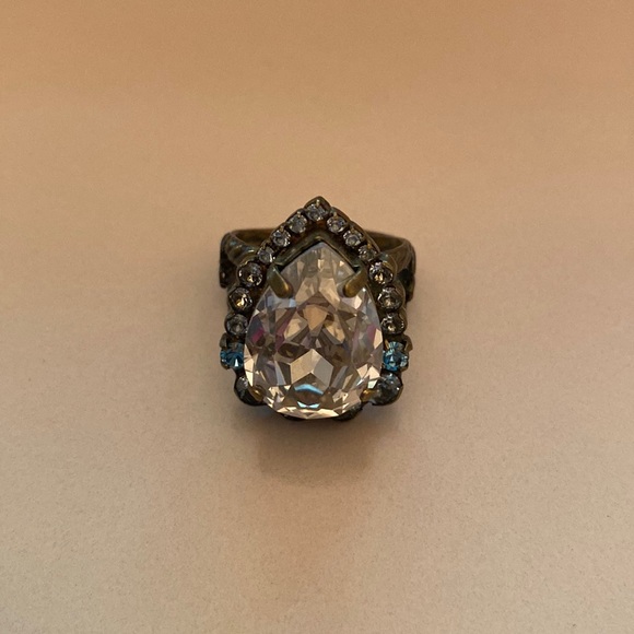 Sorelli Pear Adjustable Ring - Picture 1 of 7